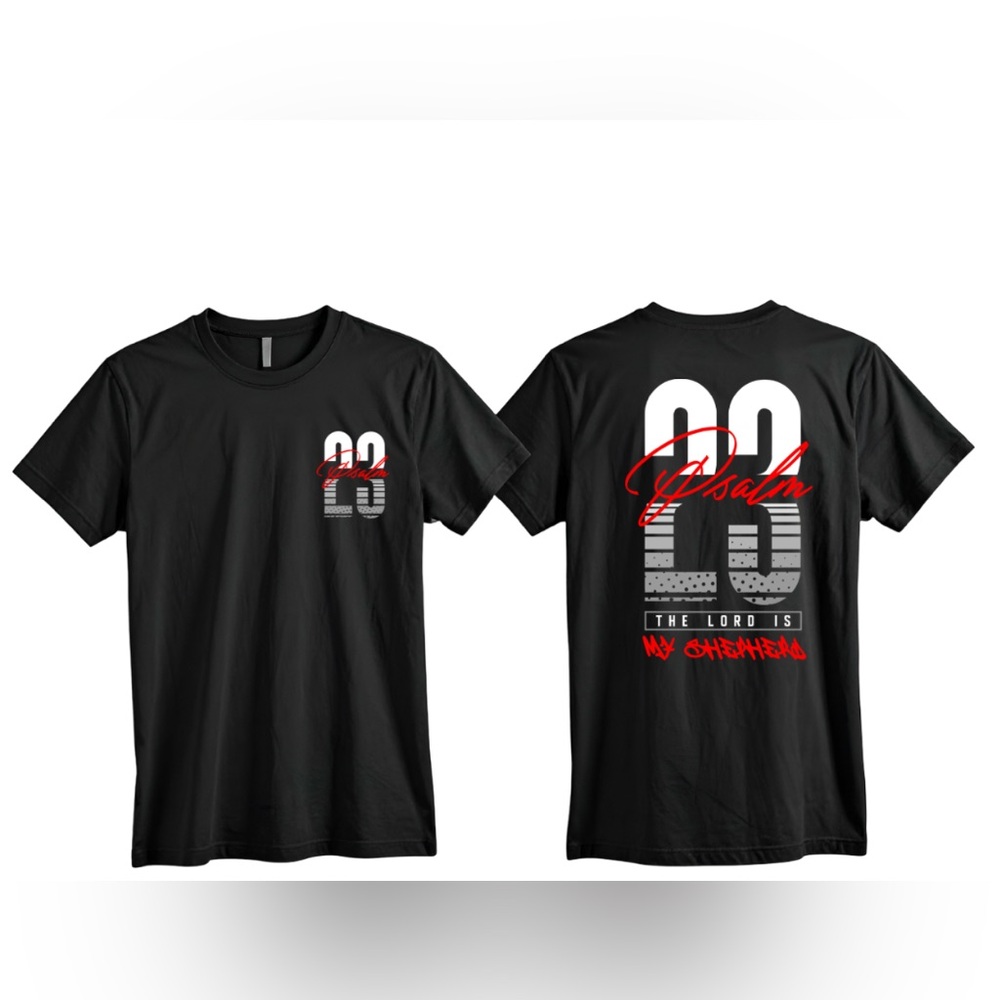 Black Psalm 23 Graphic T-Shirt